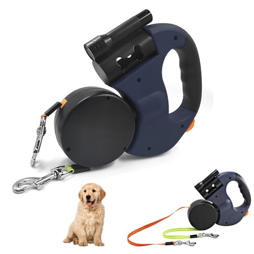 Doppelte Einziehbare Hundeleine, Doppelleine für 2 Hunde, 3M Flexible Einziehbare Hundeleine Doppelleine fur Zwei Hunde mit LED Licht, Ausziehbare Leine für Kleine und Mittelgroße Hunde Doppelte Einziehbare Hundeleine, Doppelleine für 2 Hunde, 3M Flexible Einziehbare Hundeleine Doppelleine fur Zwei Hunde mit LED Licht, Ausziehbare Leine für Kleine und Mittelgroße Hunde von Ysislybin