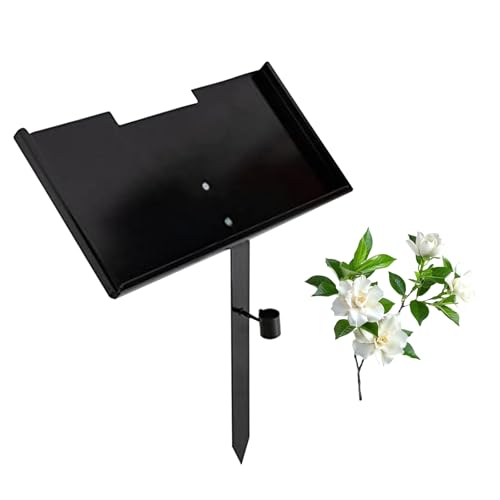Ysislybin Grabstein-Ständer, 30,5 X 15,2 cm Eisenmarkierungshalter mit 1 Strauß Holzapfelblüten, Schwarz Eisen Grabmarkierungsständer für Gedenken Geliebte Menschen Und Haustiere Ysislybin Grabstein-Ständer, 30,5 X 15,2 cm Eisenmarkierungshalter mit 1 Strauß Holzapfelblüten, Schwarz Eisen Grabmarkierungsständer für Gedenken Geliebte Menschen Und Haustiere von Ysislybin