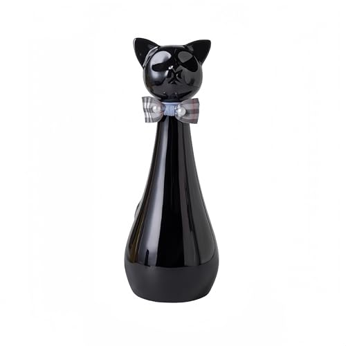 Ysislybin Katzenurne, 9,5 x 9,5 x 25,5 cm Schwarze Urne Katze mit Katzenhalsband im Schleifenstil 550 ml Tierurne aus Keramik zum Gedenken an Ihr geliebtes Haustier Tierurnen für Katze Gedenkgeschenk Ysislybin Katzenurne, 9,5 x 9,5 x 25,5 cm Schwarze Urne Katze mit Katzenhalsband im Schleifenstil 550 ml Tierurne aus Keramik zum Gedenken an Ihr geliebtes Haustier Tierurnen für Katze Gedenkgeschenk von Ysislybin