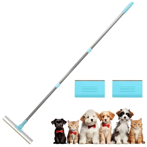 Ysislybin Tierhaarentferner, 2 in 1 Teppichbürste mit 57-137 cm Verstellbarem Griff, Fusselentferner für Teppich, Teppichrechen für Hundehaare und Katzenhaare für Teppich, Möbeln, Kleidung, Sofa Ysislybin Tierhaarentferner, 2 in 1 Teppichbürste mit 57-137 cm Verstellbarem Griff, Fusselentferner für Teppich, Teppichrechen für Hundehaare und Katzenhaare für Teppich, Möbeln, Kleidung, Sofa von Ysislybin