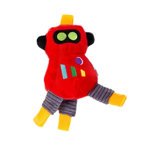 Ysvnlmjy Kauspielzeug für Hunde, quietschendes Kauspielzeug aus Plüsch – Roboter, Plüsch-Hundespielzeug, quietschendes Kauspielzeug für Hunde von Ysvnlmjy