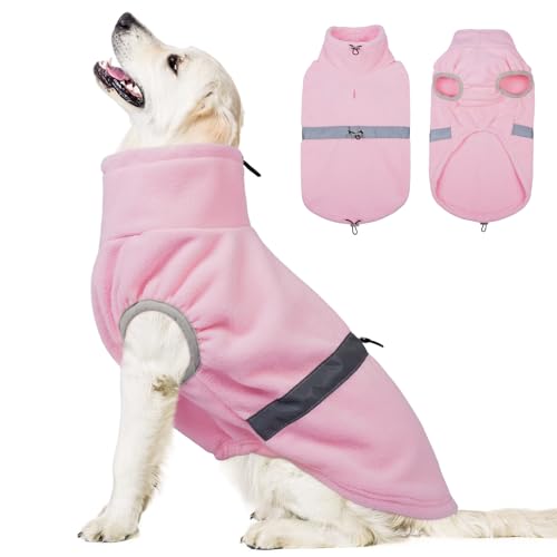 Yternal Verstellbarer Hundepullover – Welpen-Fleeceweste für den Winter, Hunde-Donnerjacke, ärmellos mit reflektierendem Rand, für kaltes Wetter, gemütlich, winddicht, für kleine Haustiere, Mädchen Yternal Verstellbarer Hundepullover – Welpen-Fleeceweste für den Winter, Hunde-Donnerjacke, ärmellos mit reflektierendem Rand, für kaltes Wetter, gemütlich, winddicht, für kleine Haustiere, Mädchen von Yternal