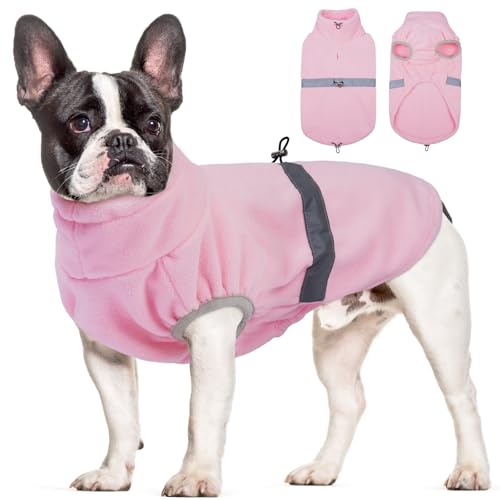 Yternal Verstellbarer Hundepullover – Welpen-Fleeceweste für den Winter, Hunde-Donnerjacke, ärmellos mit reflektierendem Rand, kaltes Wetter, gemütlich, winddicht, für kleine Haustiere, Mädchen oder Yternal Verstellbarer Hundepullover – Welpen-Fleeceweste für den Winter, Hunde-Donnerjacke, ärmellos mit reflektierendem Rand, kaltes Wetter, gemütlich, winddicht, für kleine Haustiere, Mädchen oder von Yternal