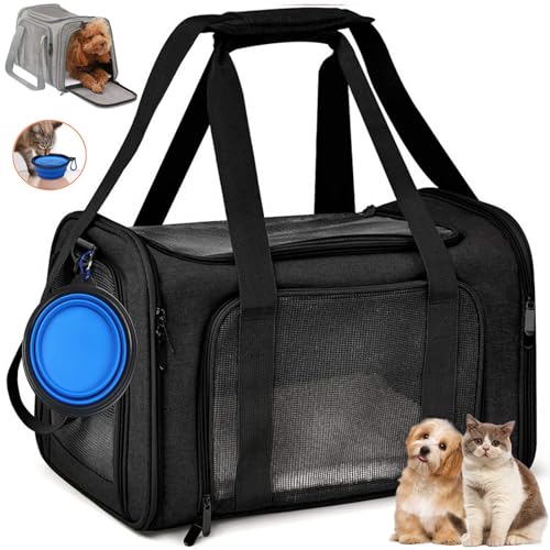 43,2 x 27,9 x 27,9 cm Katzen-Hundetragetasche für kleine, mittelgroße Welpen bis zu 6,8 kg, weiche Seiten, für Reisen und Fluggesellschaften zugelassen, atmungsaktives und faltbares Design für den 43,2 x 27,9 x 27,9 cm Katzen-Hundetragetasche für kleine, mittelgroße Welpen bis zu 6,8 kg, weiche Seiten, für Reisen und Fluggesellschaften zugelassen, atmungsaktives und faltbares Design für den von Yttriuny