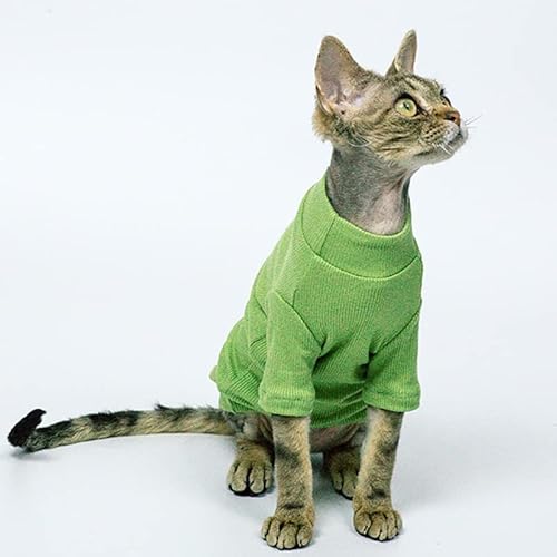 YuZiJiang Frühlings-Sommer-Haustier-Kleidung kahle Katze, die T-Shirt grundiert, Katzen-Kätzchen-Kleidung, unbehaarte Katzen-Kleidung von YuZiJiang
