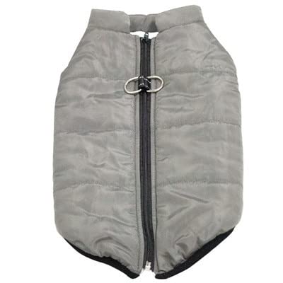 YuZiJiang Haustierkleidung Winter Welpenjacke Weste mit D-Ring für kleine mittelgroße Hunde Bichon wasserdichter Reißverschluss Mantel Kleidung Haustiere Outfits YuZiJiang Haustierkleidung Winter Welpenjacke Weste mit D-Ring für kleine mittelgroße Hunde Bichon wasserdichter Reißverschluss Mantel Kleidung Haustiere Outfits von YuZiJiang
