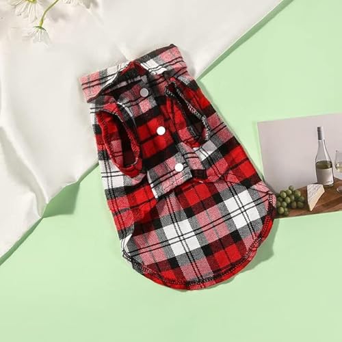 YuZiJiang Karierte Katzenkleidung für Katzen, Haustierkleidung für kleine Katzen, Hunde, Katzenkostüme, weiches Kätzchen, Kitty-Mantel, Jacke, Welpen-Outfit YuZiJiang Karierte Katzenkleidung für Katzen, Haustierkleidung für kleine Katzen, Hunde, Katzenkostüme, weiches Kätzchen, Kitty-Mantel, Jacke, Welpen-Outfit von YuZiJiang