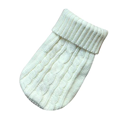 YuZiJiang Kleiner Welpe Haustier Hund Katze Strickpullover Warmer Mantel Jacke Hündchen Winterkleidung Reine Farbe Hundepullover YuZiJiang Kleiner Welpe Haustier Hund Katze Strickpullover Warmer Mantel Jacke Hündchen Winterkleidung Reine Farbe Hundepullover von YuZiJiang