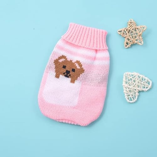 YuZiJiang Winter Cartoon Katze Hund Kleidung Warme Welpen Pullover Für Kleine Haustiere Kleidung Mantel Stricken Häkeln Kleidung von YuZiJiang