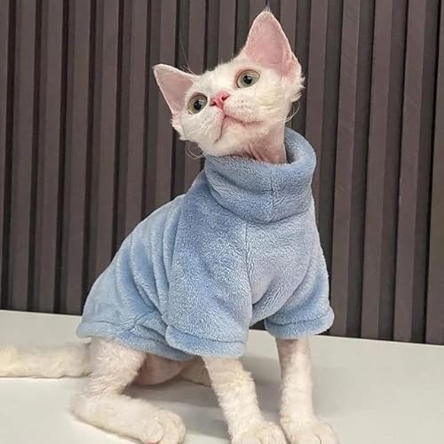 YuZiJiang Winter-Katzenkostüm für Katzen, weiches Fleece, Hunde- und Katzenkleidung, Kleidung für Katzen, Pullover von YuZiJiang