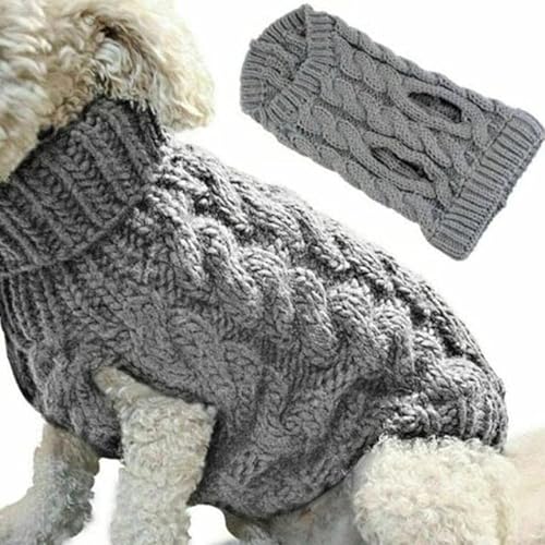 YuZiJiang Winter-Strickpullover für Welpen und Hunde, Warmer Pullover, Haustierkleidung für kleine Hunde, Katze, Kätzchen, Mantel, Kostüme, Outfit, Wollpullover von YuZiJiang