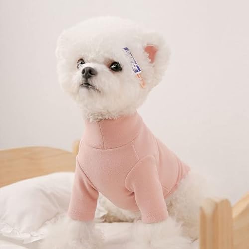 YuZiJiang Winter Warme Hundekleidung Einfarbiges Hemd mit dünnem Schnitt als Bärenpullover Welpenhauskleidung Zweibeinige Kleidung von YuZiJiang