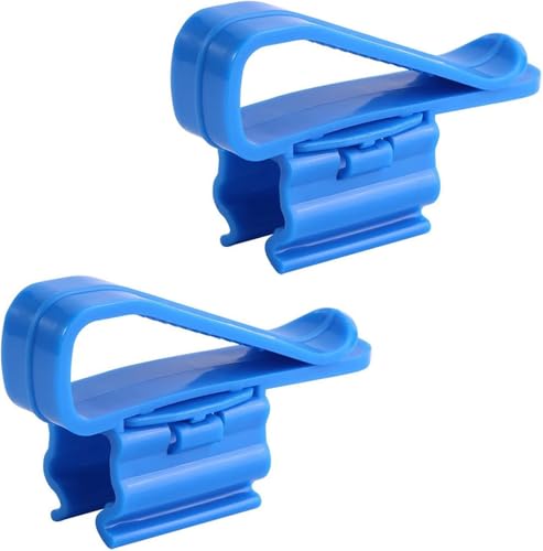Schlauchhalter für Aquarien, multifunktional, verstellbare Klemme für 0,8 cm - 1,6 cm Durchmesser, Aquarium-Luftpumpenzubehör, Aquariumpumpen und Filter, Blau, 2 Stück von YuanHolumid