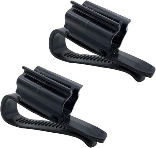 Schlauchhalter für Aquarien, multifunktional, verstellbare Klemme für 0,8 cm - 1,6 cm Durchmesser, Aquarium-Luftpumpenzubehör, Aquariumpumpen und Filter, Schwarz, 2 Stück von YuanHolumid
