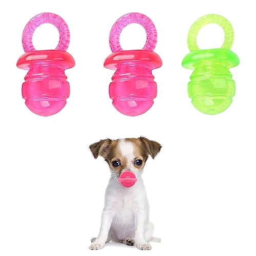 YuanYouTong Hunde-Kauspielzeug, 3 Stück, interaktives Hundespielzeug gegen Langeweile, unzerstörbares Welpen-Zahnenspielzeug, Hundezahnbürste, Hundebeißspielzeug für große/mittel/kleine Welpen, von YuanYouTong
