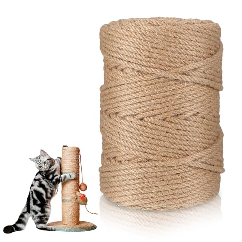 Yuanan 100 m Sisalseil für Katzenkratzer, 6 mm Katzenkratz-Seil, Juteseile für Kratzbäume, Katzenbäume, DIY-Projekte, Bindfäden für Katzen Kratzbaum Yuanan 100 m Sisalseil für Katzenkratzer, 6 mm Katzenkratz-Seil, Juteseile für Kratzbäume, Katzenbäume, DIY-Projekte, Bindfäden für Katzen Kratzbaum von Yuanan