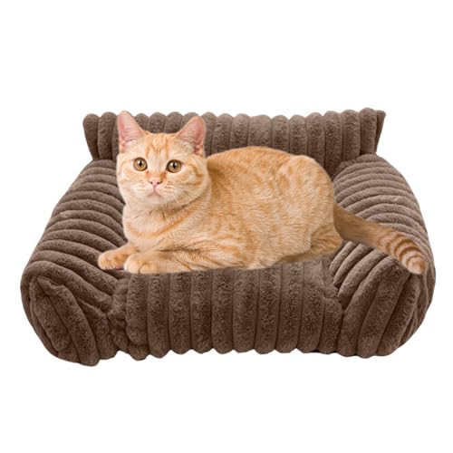 Yuecjian Katzen Couch | Gemütliche Kuschel Liege - Plüsch Erhöhtes Sofa Bett für Katze und Hund Wohnung Auto Reise Yuecjian Katzen Couch | Gemütliche Kuschel Liege - Plüsch Erhöhtes Sofa Bett für Katze und Hund Wohnung Auto Reise von Yuecjian