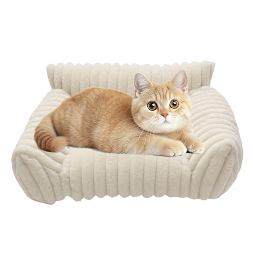 Yuecjian Katzen Couch | rutschfeste Haustier Couch,Plüsch Erhöhtes Sofa Bett für Katze und Hund Wohnung Auto Reise Yuecjian Katzen Couch | rutschfeste Haustier Couch,Plüsch Erhöhtes Sofa Bett für Katze und Hund Wohnung Auto Reise von Yuecjian