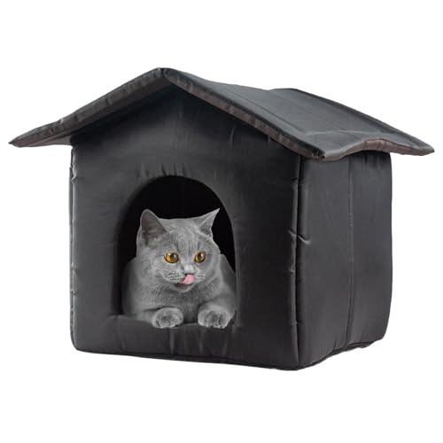 Yuecjian Katzenhaus, Katzenhaus für draußen | Kältesichere, warme Wohnung für Welpen | Winterhaus für Haustiere, Schlafbett für Katzen im Freien, Komfort für streunende Katzen Yuecjian Katzenhaus, Katzenhaus für draußen | Kältesichere, warme Wohnung für Welpen | Winterhaus für Haustiere, Schlafbett für Katzen im Freien, Komfort für streunende Katzen von Yuecjian