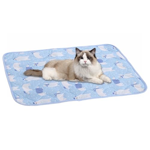 Yuecjian Kühlmatte Für Hunde,Welpenkühlmatte - 50x40cm Einfach Waschbares Portables Bettzubehör Decke Für Welpen Katzen Pelzige Freunde Innen Yuecjian Kühlmatte Für Hunde,Welpenkühlmatte - 50x40cm Einfach Waschbares Portables Bettzubehör Decke Für Welpen Katzen Pelzige Freunde Innen von Yuecjian