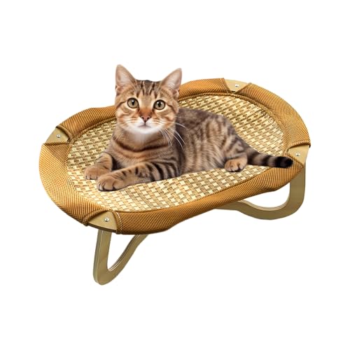 Yuecjian Rattan Kühlbett für Katzen - Rattan Katzen Kühlmatte Erhöht - Kratzfeste Schlafunterlage Für Kätzchen An Heißen Tagen Geeignet Für Wohnzimmer Boden Und Balkon Yuecjian Rattan Kühlbett für Katzen - Rattan Katzen Kühlmatte Erhöht - Kratzfeste Schlafunterlage Für Kätzchen An Heißen Tagen Geeignet Für Wohnzimmer Boden Und Balkon von Yuecjian