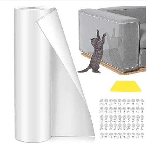 Katze Couch- Schutz 1 Rolle 12x197 Anti- Katzenkratz- Möbelschutz mit 50 Stiften selbstklebendes Katzenband Sofa- Eck- Kratztrainingsband Abschreckung für Möbel- Tür- Wände Katze Couch- Schutz 1 Rolle 12x197 Anti- Katzenkratz- Möbelschutz mit 50 Stiften selbstklebendes Katzenband Sofa- Eck- Kratztrainingsband Abschreckung für Möbel- Tür- Wände von Yuehuamech