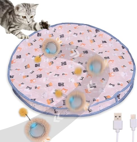Katzenspielzeug Interaktives Verstecken und Suchen Katzenspielzeug Bewegung aktivierte bewegliche Kugel Verstecken Abdeckung Spielzeug schnell rollende Kugel stimuliert Jagdinstinkte für Innenkatzen Katzenspielzeug Interaktives Verstecken und Suchen Katzenspielzeug Bewegung aktivierte bewegliche Kugel Verstecken Abdeckung Spielzeug schnell rollende Kugel stimuliert Jagdinstinkte für Innenkatzen von Yuehuamech