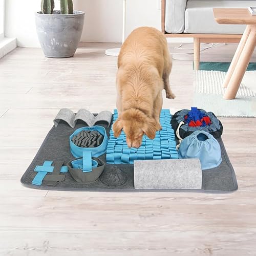 Schnüffelmatte für Hunde Langsam fütternde Welpen-Trainingsmatte Interaktive Schnüffel-Futtermatte Bereicherung Fütterungsspiele Fördern natürliche Futtersuch-Fähigkeiten für Haustier-Welpen Schnüffelmatte für Hunde Langsam fütternde Welpen-Trainingsmatte Interaktive Schnüffel-Futtermatte Bereicherung Fütterungsspiele Fördern natürliche Futtersuch-Fähigkeiten für Haustier-Welpen von Yuehuamech