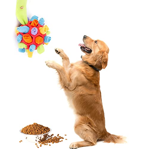 Yuehuamech Futter Schnüffelmatte für Hunde,Schnüffelball Spielzeug Hundeanreicherung Schnüffelball Welpe Leckerbissen Spender Langsame Fütterung Hundenase Interaktive Spielzeuge Hund Puzzle Spielzeug von Yuehuamech