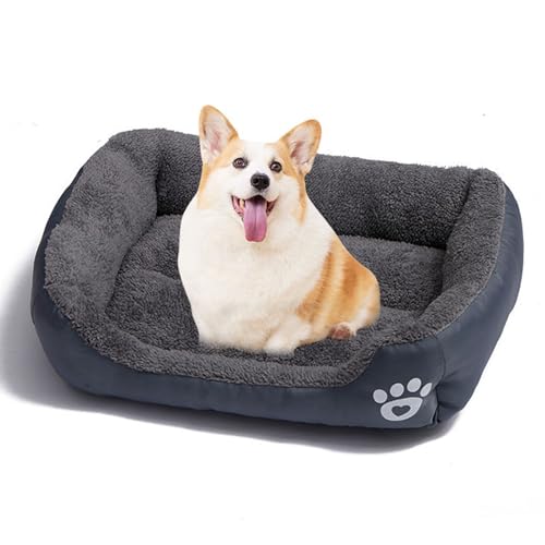 Yuehuamech Hundebetten für mittelgroße Hunde waschbar schlafend Hundebett mit wasserdichtem Boden Haustier Sofa Wärmen orthopädische Hund Couch Hundesofa Bett für 33lbs kleine große Hunde Katzen von Yuehuamech