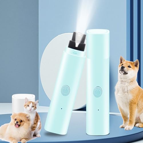 Yuehuamech Hundenagelschleifer 2- Geschwindigkeiten Elektrischer Haustier- Nageltrimmer mit LED- Geräuscharmes Pfotenpflegegerät für kleine, mittelgroße Hunde und Katzen von Yuehuamech