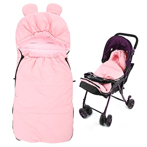 Yuehuamech Newborn Baby Swaddle Blanket Fleece Lining Thicken Sleeping Bag Warm Footmuff Stroller Wrap Sack Baby Nap Blanket for Baby Girl or Boy Indoor Outdoor von Yuehuamech