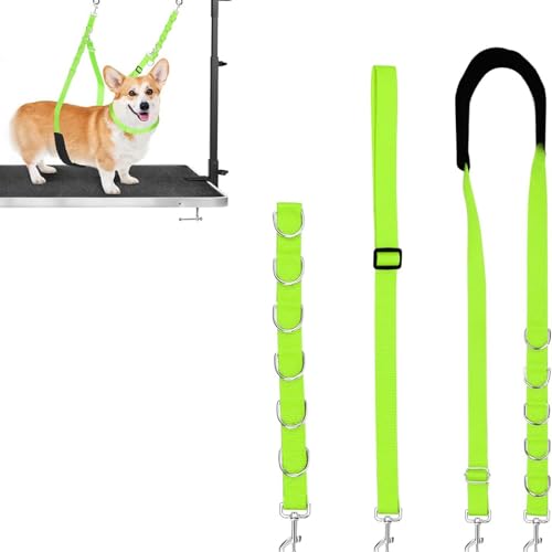 Yuelulala Hundepflege, Bauchgurt, verstellbare Halteschlaufe, Haustierhals-Hals-Halter, Hundepflege-Erweiterung, Fellpflege, Tischarmzubehör für kleine, mittelgroße Hunde, verstellbares Tischseil Yuelulala Hundepflege, Bauchgurt, verstellbare Halteschlaufe, Haustierhals-Hals-Halter, Hundepflege-Erweiterung, Fellpflege, Tischarmzubehör für kleine, mittelgroße Hunde, verstellbares Tischseil von Yuelulala