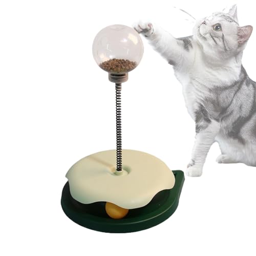 Yuemeuy Cat -Behandlungs -Puzzle, Katzen -Puzzlespielzeug | Katzenfutter -Puzzle Behandlungsball,Selbstverständlichkeitskugel für Kätzchen Indoor-Anreicherung, Gewichtsmanagement, Langeweile Relief von Yuemeuy