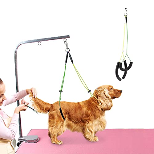 Fellpflegeseil, Haustierpflegeleine, Hals-Halter, Bauchgurt-Set für Haustierpflege, Tischschlaufe, verstellbar, für kleine/mittelgroße Hunde Fellpflegeseil, Haustierpflegeleine, Hals-Halter, Bauchgurt-Set für Haustierpflege, Tischschlaufe, verstellbar, für kleine/mittelgroße Hunde von Yuerach