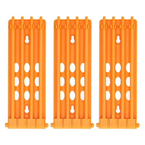 Yuezhongoo 3Pcs Pigeons Foot Rings Frame 4 Column Independent Save Space Racing Pigeons Supplier Foot Place for Pigeons Farm (Yellow) von Yuezhongoo