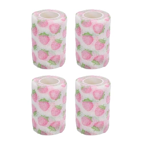 Yuezhongoo 4 Pieces of Vet Wrap Bandage, Each 3 inches Wide, Are Made of self - Adhesive nonwoven Material. They Are Elastic and eco - Friendly, Suitable for use on Animals. Yuezhongoo 4 Pieces of Vet Wrap Bandage, Each 3 inches Wide, Are Made of self - Adhesive nonwoven Material. They Are Elastic and eco - Friendly, Suitable for use on Animals. von Yuezhongoo