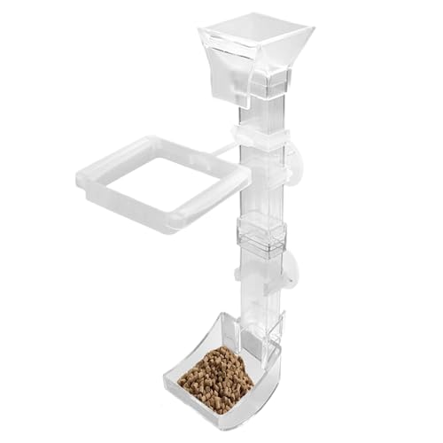 Aquarium Futterautomat - Aquarium Fisch Futterautomat Set | Streuvermeidung Futterröhre Zubehör Für Kampffisch Teich Haus Garten von Yugugomo
