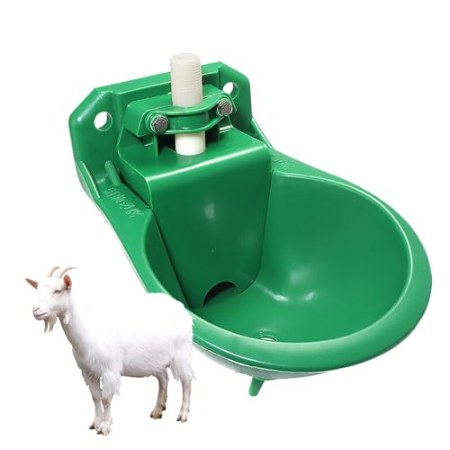 Automatische Wasserschale, Tierwasserer - 500 ml Schafwassertrog | Tiertrinkspender, Tierwasserer, Pferdestift für Geflügelschafziegenrinderhund von Yugugomo