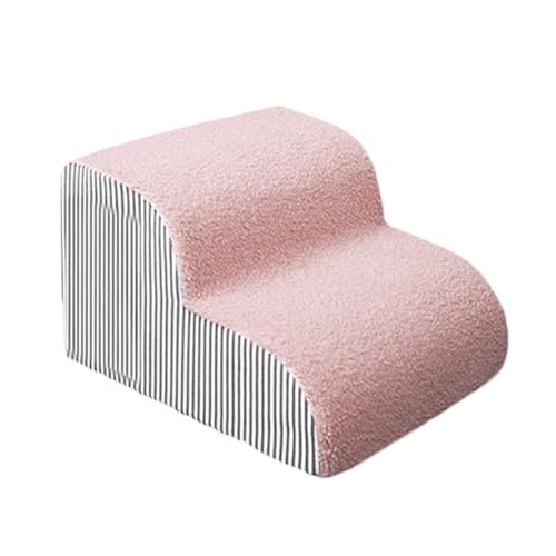 Haustiertreppen Für Hohe Betten, Hundebettstufe 3 Stufen, Schneevelours, Flache Rampe, Waschbar, 56 * 35cm, für Zuhause, Auto, Postoperativer Hund, Hund, Katze Haustiertreppen Für Hohe Betten, Hundebettstufe 3 Stufen, Schneevelours, Flache Rampe, Waschbar, 56 * 35cm, für Zuhause, Auto, Postoperativer Hund, Hund, Katze von Yugugomo