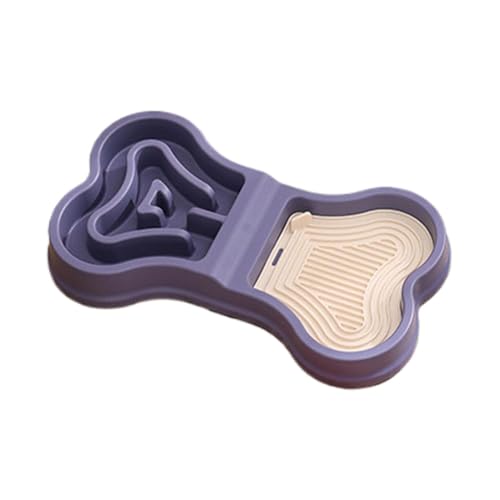 Hundepuzzle -Feeder, Nicht -Slip -Welpenschale,Langsamer Essen Anti-Schlupf-Pet-Bowl | Tragbare sichere Feeder für Haustierhunde Welpe Home Reisen im Innenbereich im Freien von Yugugomo