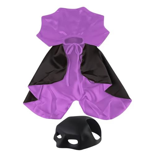 Katzen Halloween Kostüme - Haustier Zubehör Outfit Dekoration Kapuze | Atmungsaktives Design Katzenzubehör Für Aktivitäten Geburtstag Feiertag Ausflug Spielzeug von Yugugomo