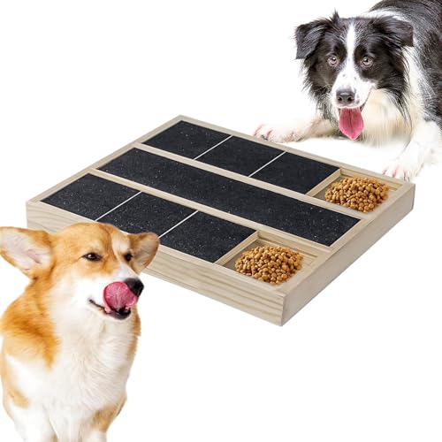 Kratzbrett für Hunde, Großes Hunde Kratzbrett mit Leckerli Schublade, Alternative Krallenschleifer, Hund Krallenschleifer aus Massivem für Nagelpflege von Haustieren Kratzbrett für Hunde, Großes Hunde Kratzbrett mit Leckerli Schublade, Alternative Krallenschleifer, Hund Krallenschleifer aus Massivem für Nagelpflege von Haustieren von Yugugomo