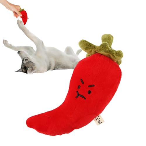 Plüsch-Hundespielzeug,Hundespielzeug gefüllt,Kauspielzeug für Katzen und Hunde in Gemüseform | Weich gefülltes Futter-Komfortspielzeug, plapperndes Kauplüsch-Interaktives Hundespielzeug für ängstliche Plüsch-Hundespielzeug,Hundespielzeug gefüllt,Kauspielzeug für Katzen und Hunde in Gemüseform | Weich gefülltes Futter-Komfortspielzeug, plapperndes Kauplüsch-Interaktives Hundespielzeug für ängstliche von Yugugomo