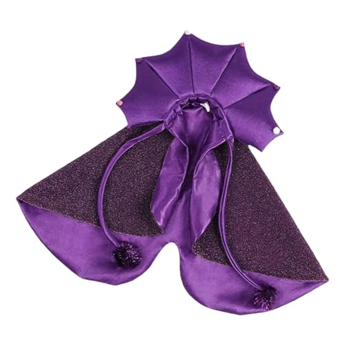 Welpen-Halloween-Kostüme,Haustierkostüme für Hunde,Glitzer Halloween Hundekleidung Katzenhexenkostüm - Bequemes Katzen-Zauberer-Outfit, Hexenhundekostüm für kleine und mittelgroße Katzen und Hunde Welpen-Halloween-Kostüme,Haustierkostüme für Hunde,Glitzer Halloween Hundekleidung Katzenhexenkostüm - Bequemes Katzen-Zauberer-Outfit, Hexenhundekostüm für kleine und mittelgroße Katzen und Hunde von Yugugomo