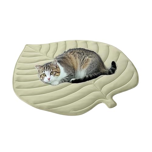 Yugugomo Hundekühlmatte, Matte Kälteauflage für Haustiere, Naturformige Blatt Design Kühle Matte, Anti Kratz, strapazierfähig, langlebig, für Katzenbetten, Wohnzimmerboden, Fahrzeuginnen Yugugomo Hundekühlmatte, Matte Kälteauflage für Haustiere, Naturformige Blatt Design Kühle Matte, Anti Kratz, strapazierfähig, langlebig, für Katzenbetten, Wohnzimmerboden, Fahrzeuginnen von Yugugomo