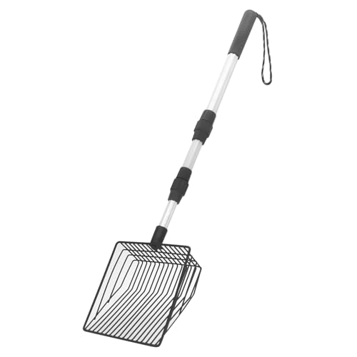 Yuhtech Katzenstreuschaufel, 33-104cm Verstellbare Metall Katzenstreuschaufel mit tiefer Schaufel, Langer Griff Katzenkotschaufel, Heavy Duty Katzenstreuschaufel mit Rutschfestem Gummigriff Yuhtech Katzenstreuschaufel, 33-104cm Verstellbare Metall Katzenstreuschaufel mit tiefer Schaufel, Langer Griff Katzenkotschaufel, Heavy Duty Katzenstreuschaufel mit Rutschfestem Gummigriff von Yuhtech
