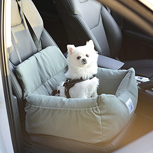Yuing Autositz für Hunde, Haustier-Welpen-Booster, Autositz, Reise-Tragetasche, Bettkorb, Hunde-Autositz mit Matte, rutschfest, für kleine Hunde oder Katzen von Yuing