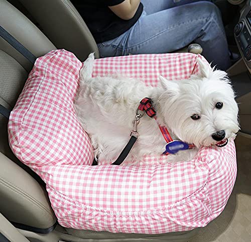 Yuing Extra stabiler Hundesitz, Welpen-Sitzerhöhung, abnehmbar, Deluxe-Welpen-Sitzerhöhung, Reise-Autotragetasche, für kleine Hunde und Welpen von Yuing