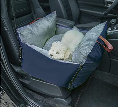 Yuing Haustier-Autositz für Hunde, Haustiererhöhung, Autositz, Tragetasche, Welpenautositz, bequem, faltbar, weich, waschbar von Yuing